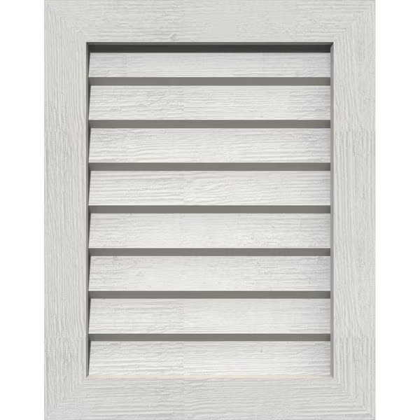Vertical Gable Vent Non-Functional Western Red Cedar Gable Vent w/Decorative Face Frame, 36